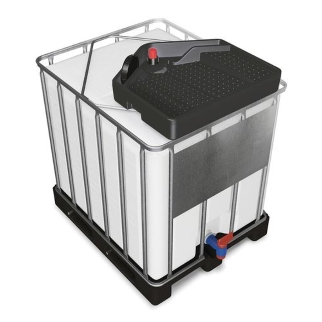 Denios Fasstrichter für IBC FALCON aus PE, 15 l, eckig, Ablauföffnung Ø 145 mm Produktabbildung: Denios Fasstrichter für IBC FALCON aus PE, 15 l, eckig, Ablauföffnung Ø 145 mm