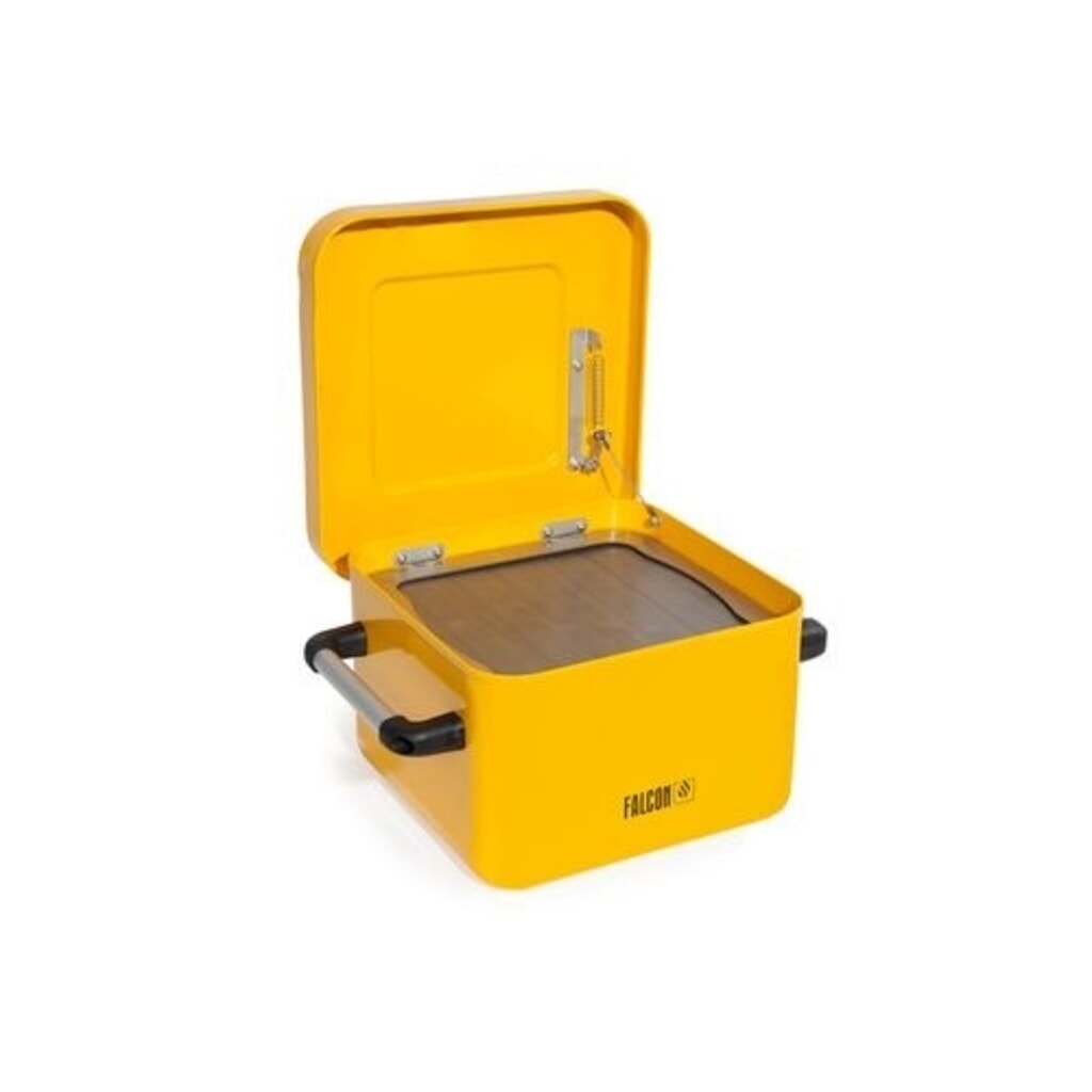 Denios Kleinteilereiniger FALCON aus Stahl, Erdungsanschluss, lackiert, mit Eintauchsieb, 10 l Produktabbildung Nr. 1: Denios Kleinteilereiniger FALCON aus Stahl, Erdungsanschluss, lackiert, mit Eintauchsieb, 10 l