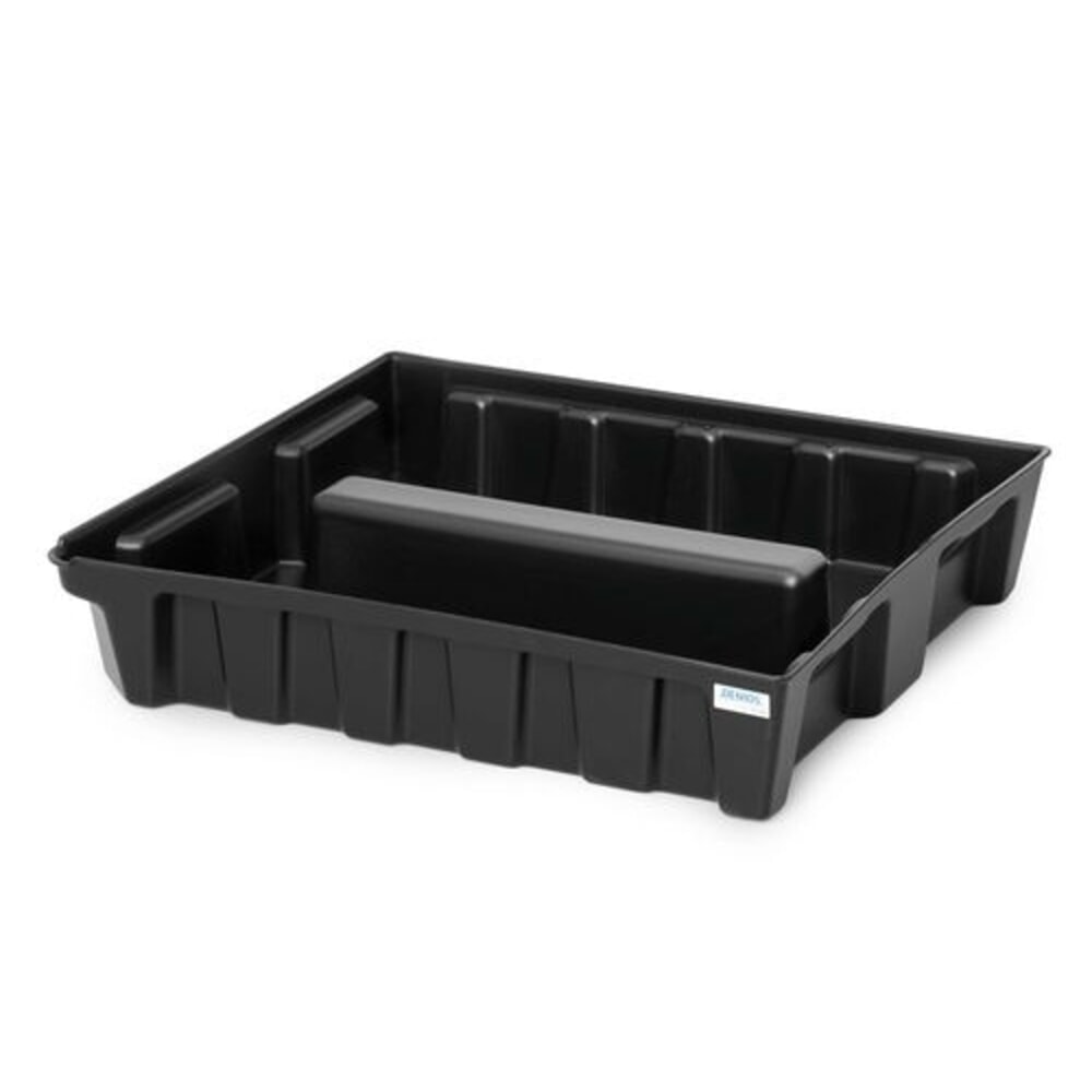 Produktabbildung: Denios Kleingebinde-Auffangwanne base-line aus PE, Höhe 160 mm, mit Ablauf, ohne Gitterrost, Auffangvolumen 70 l