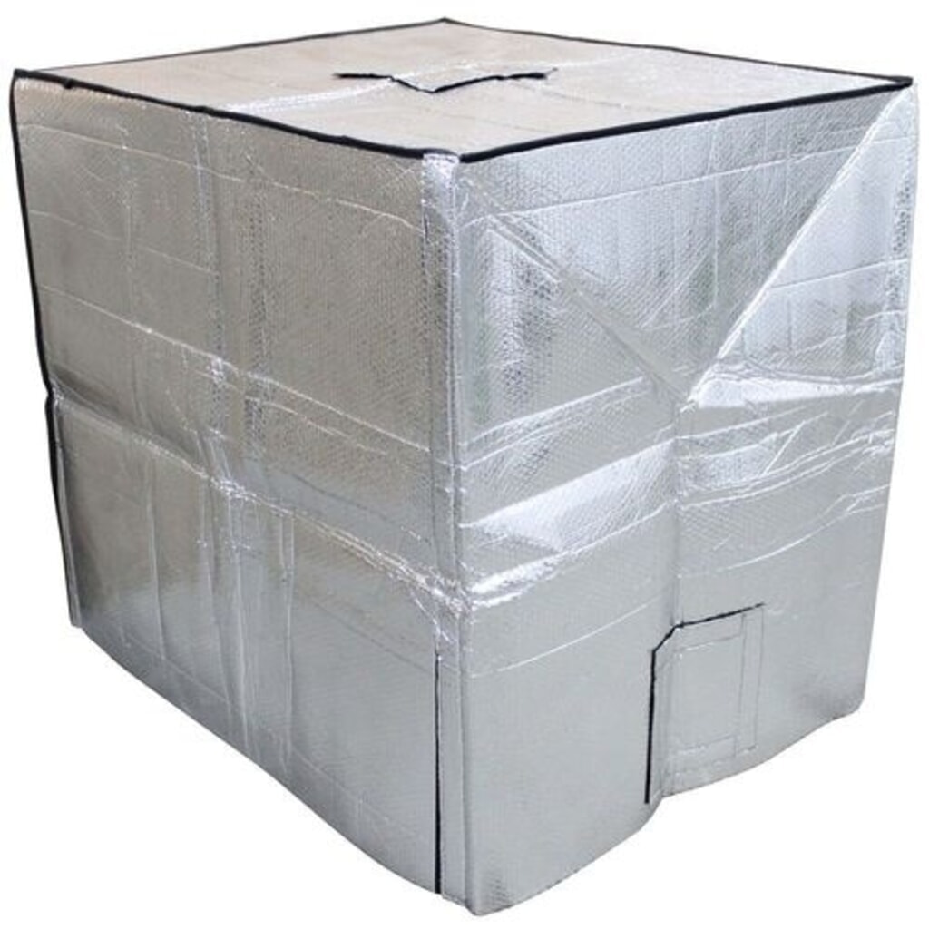 Denios IBC-Thermo-Cover, schützt gegen Temperaturschwankungen, für 1000 l IBC Produktabbildung: Denios IBC-Thermo-Cover, schützt gegen Temperaturschwankungen, für 1000 l IBC