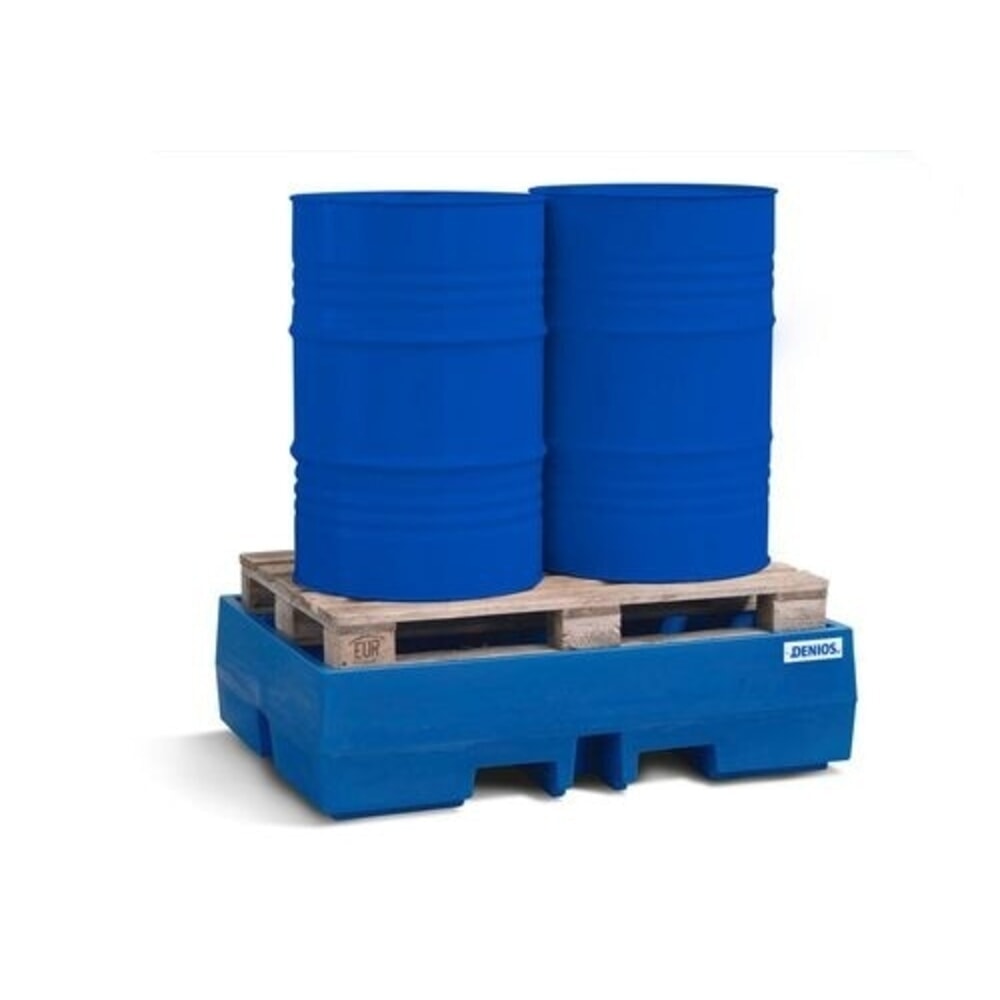Produktabbildung Nr. 2: Denios Auffangwanne classic-line aus PE für 2 Fässer, ohne Gitterrost, Auffangvolumen 270 l, HxBxT 350 x 900 x 1300 mm