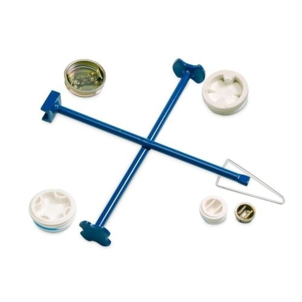 Produktabbildung Nr. 2: Denios Kreuz-Fassschlüssel, Stahl, lackiert, zum Öffnen der gängigsten Fassverschlüsse