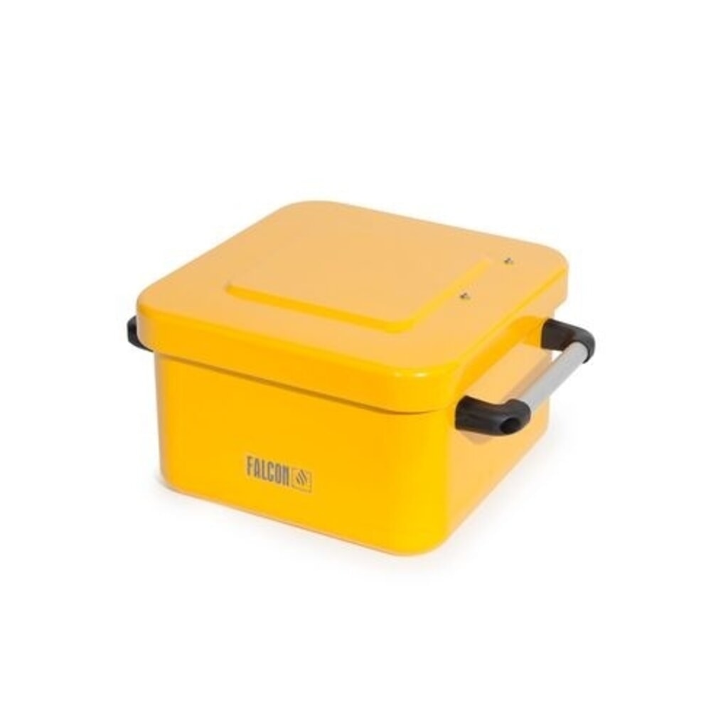 Denios Kleinteilereiniger FALCON aus Stahl, Erdungsanschluss, lackiert, mit Eintauchsieb, 10 l Produktabbildung Nr. 2: Denios Kleinteilereiniger FALCON aus Stahl, Erdungsanschluss, lackiert, mit Eintauchsieb, 10 l