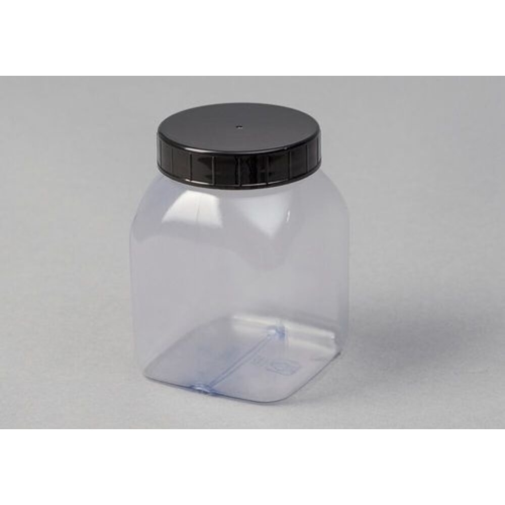 Produktabbildung Nr. 2: Denios Weithalsflaschen aus PVC, eckig, natur-transparent, 500 ml, 16 Stück