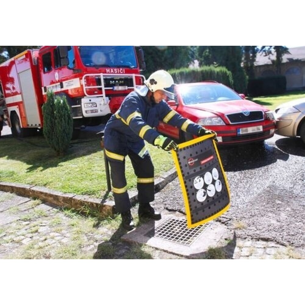 Produktabbildung Nr. 3: Denios Kanalschutz faltbare Abdeckung für horizontale und vertikale Abläufe