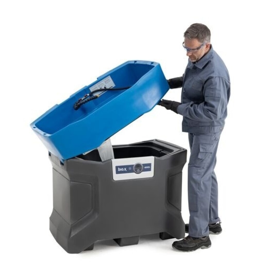 Denios Teilereiniger für die biologische und lösemittelfreie Reinigung bio.x C100, Nutzfläche BxT 970 x 600 mm Produktabbildung Nr. 3: Denios Teilereiniger für die biologische und lösemittelfreie Reinigung bio.x C100, Nutzfläche BxT 970 x 600 mm