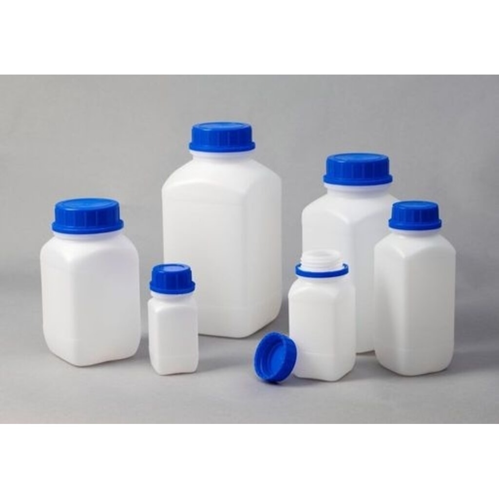 Produktabbildung Nr. 3: Denios Weithalsflaschen aus HDPE, eckig, natur-transparent, 1500 ml, UN, 6 Stück