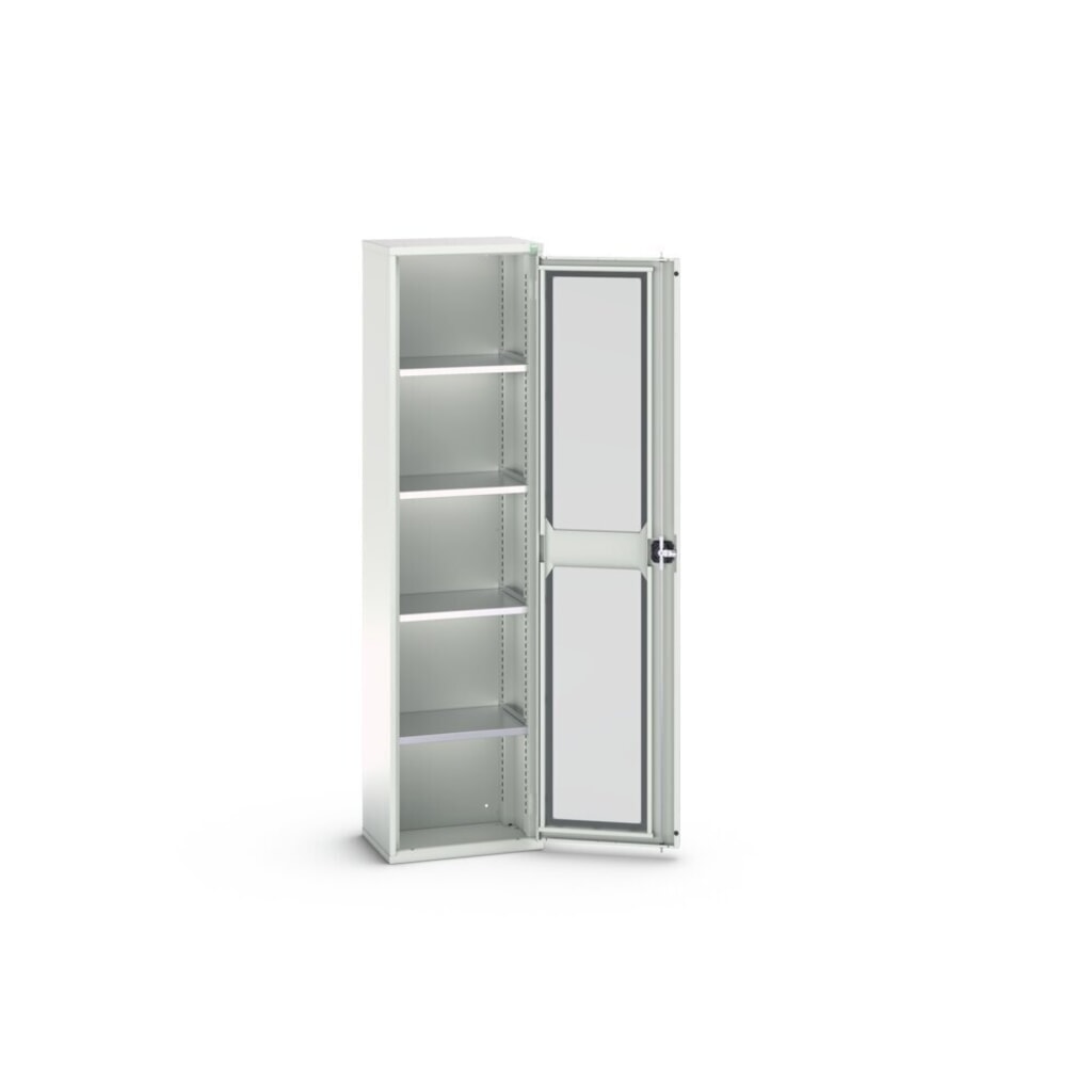 Produktabbildung Nr. 3: bott verso Flügeltürschrank mit Sichtfenster, mit 4 Fachböden, BxTxH: 525 x 350 x 2000 mm