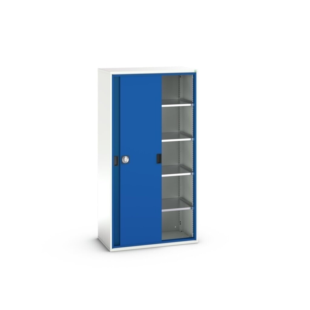 Produktabbildung Nr. 3: bott verso Schiebetürschrank, mit 4 Fachböden, BxTxH: 1050 x550 x 2000 mm