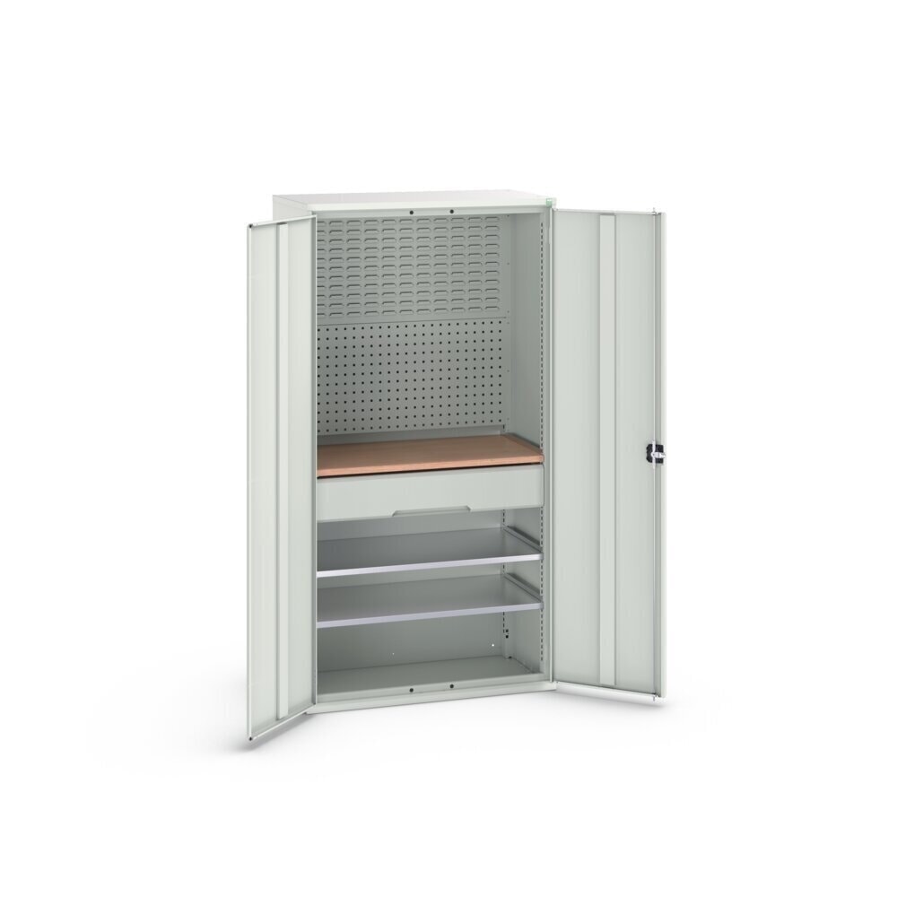 Produktabbildung Nr. 3: bott verso Flügeltürschrank mit 1 Schublade, mit 2 Fachböden und Rückwand, BxTxH: 1050 x550 x 2000 mm