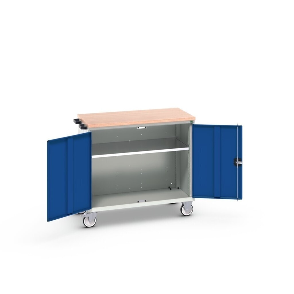 bott verso Werkstattwagen, mit 2 Türen, Fachboden und Multiplex-Top, BxTxH: 1050 x 600 x 980 mm Produktabbildung Nr. 2: bott verso Werkstattwagen, mit 2 Türen, Fachboden und Multiplex-Top, BxTxH: 1050 x 600 x 980 mm