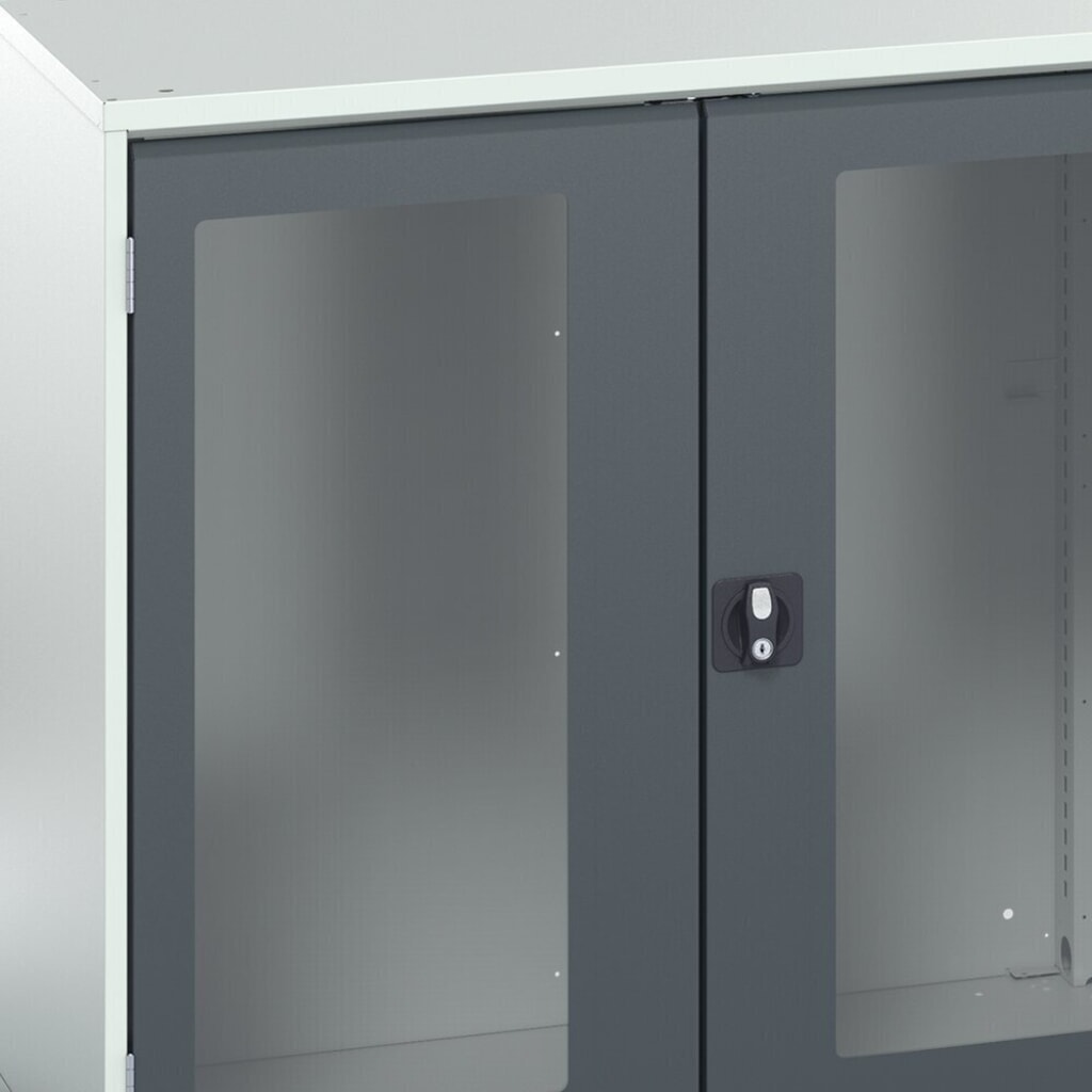 Produktabbildung Nr. 7: bott verso Flügeltürschrank mit Sichtfenster, mit 4 Fachböden, BxTxH: 525 x 350 x 2000 mm
