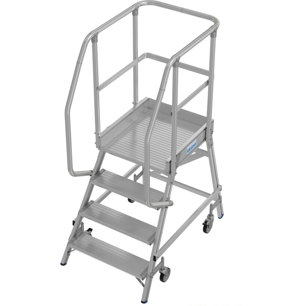Produktabbildung: KRAUSE® STABILO Podesttreppe, 1-seitig, verfahrbar, Standhöhe 0,95 m