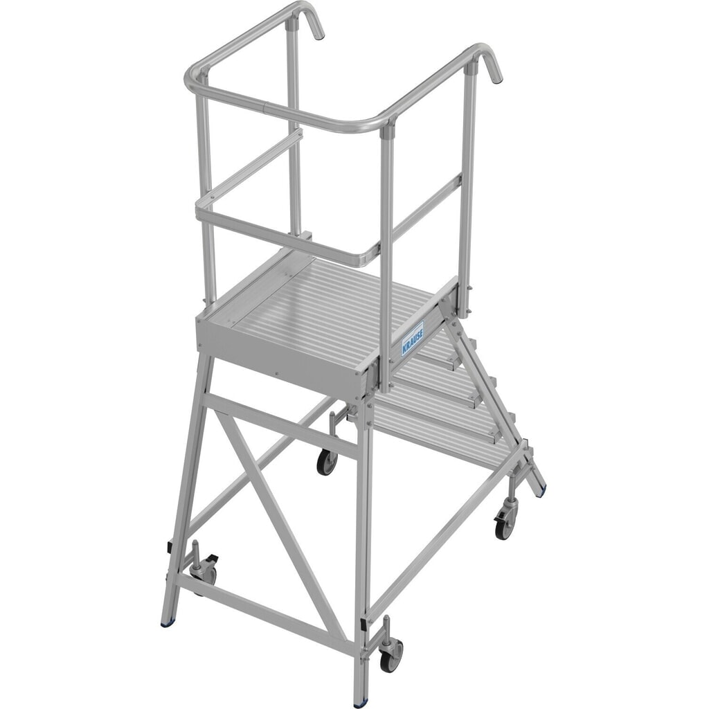 KRAUSE® STABILO Podesttreppe, 1-seitig, verfahrbar, Standhöhe 1,20 m Produktabbildung Nr. 10: KRAUSE® STABILO Podesttreppe, 1-seitig, verfahrbar, Standhöhe 1,20 m