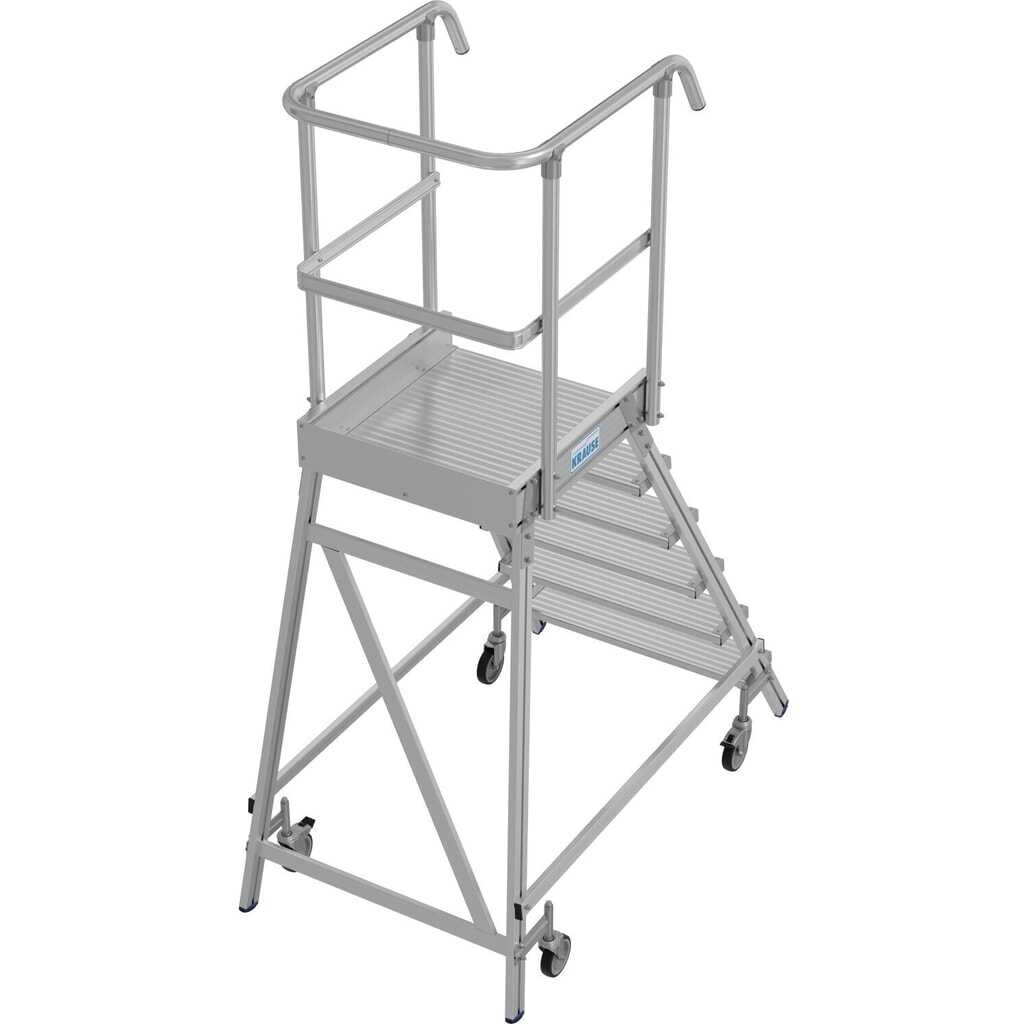 KRAUSE® STABILO Podesttreppe, 1-seitig, verfahrbar, Standhöhe 1,45 m Produktabbildung Nr. 10: KRAUSE® STABILO Podesttreppe, 1-seitig, verfahrbar, Standhöhe 1,45 m