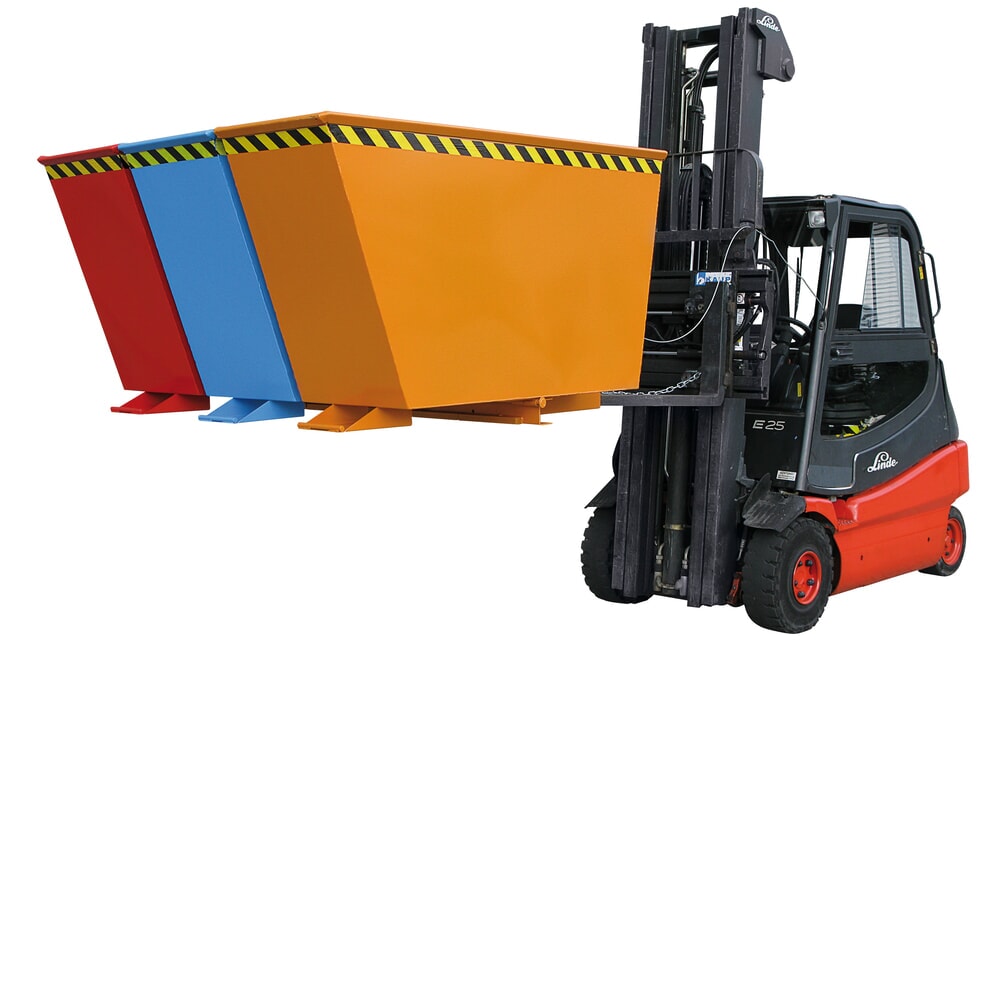 Produktabbildung Nr. 6: Eichinger® Kippbehälter  Sortiersystem 2in1 oder "3in1", 2x900 Liter, reinorange