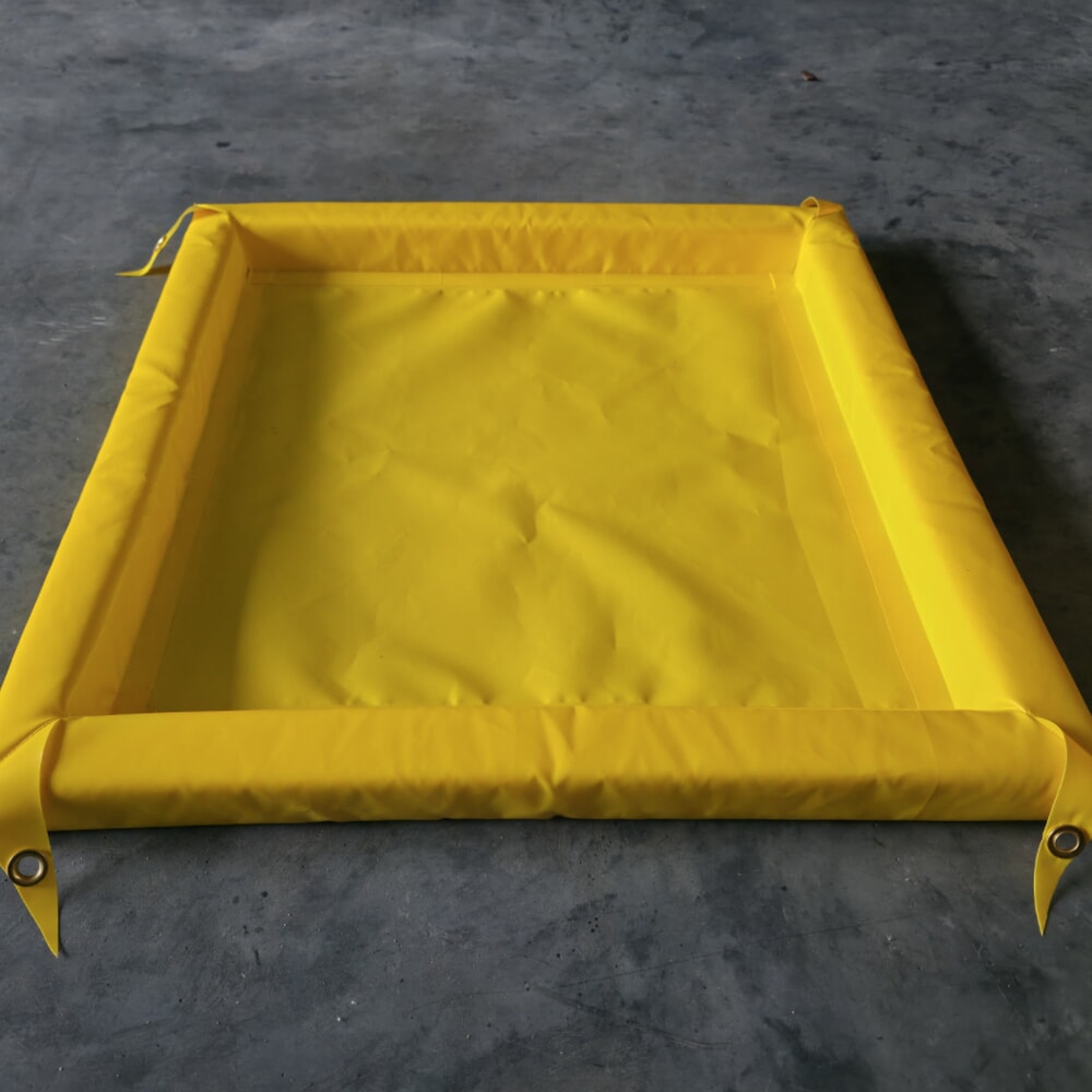 Produktabbildung: Steinbock® Faltbare Auffangwanne Light aus PVC, HxBxT 203 x 1.200 x 2.400 mm, Auffangvolumen 602 l