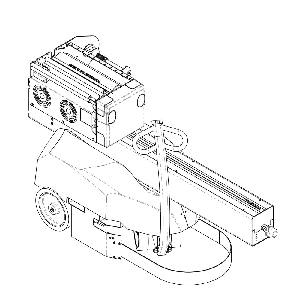 Produktabbildung Nr. 6: Cyklop® Stretchroboter Cyklobot, tabletgesteuerte Konfiguration PS-G, Höhe 2200 mm, Pre-Stretch 150%, fixe Zahnradpaarung, 1x Motor