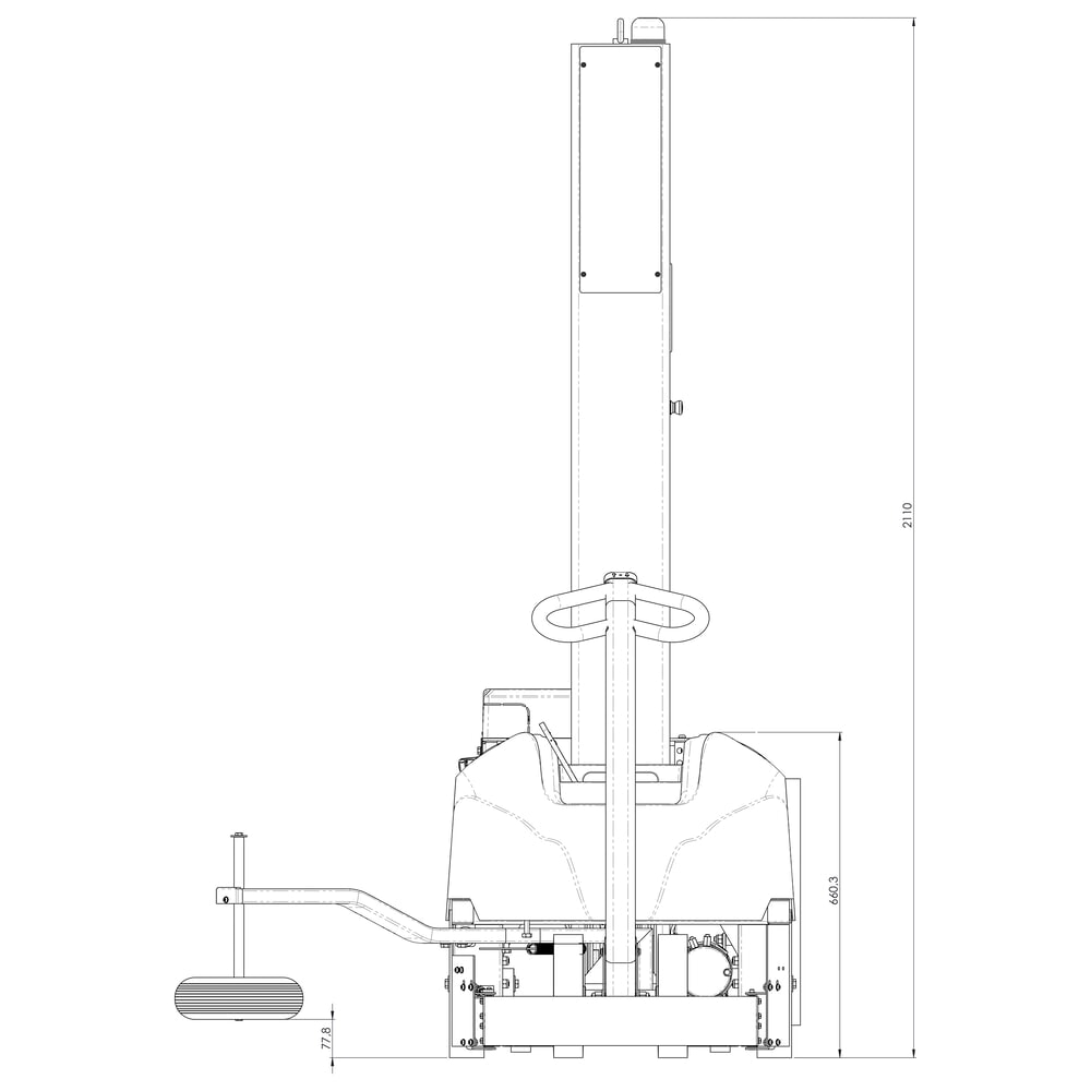 Produktabbildung Nr. 11: Cyklop® Stretchroboter Cyklobot, tabletgesteuerte Konfiguration PS-G, Höhe 2200 mm, Pre-Stretch 150%, fixe Zahnradpaarung, 1x Motor