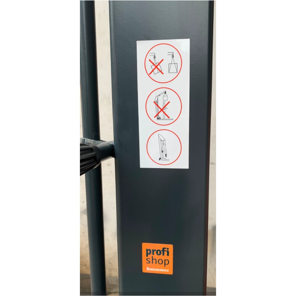 Produktabbildung Nr. 4: Steinbock® Werkstattkran, mit gespreiztem Fahrgestell und Schnellhub, klappbar, TK 1.500-2.000 kg