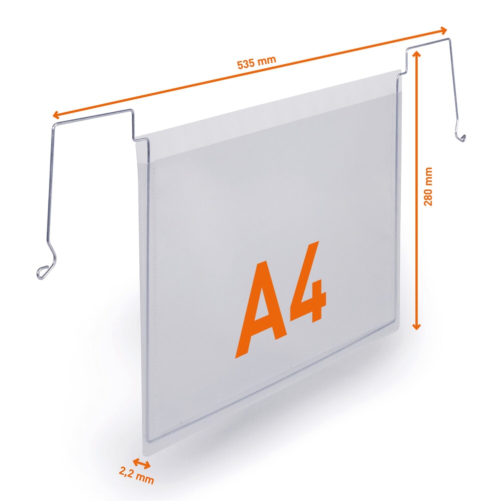 Produktabbildung Nr. 5: DURABLE Dokumententasche mit Drahtbügeln, DIN A4 quer, offen