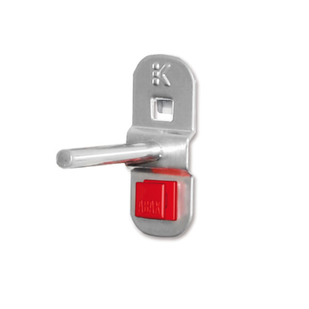 Produktabbildung: Kappes ABAX Werkzeughalter für Lochplatten, doppelt, gerader Dorn, alufarben, Tiefe 50 mm