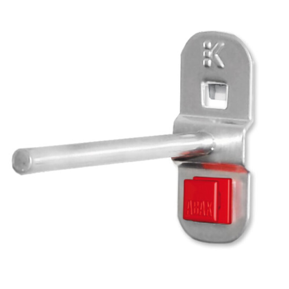 Produktabbildung: Kappes ABAX Werkzeughalter für Lochplatten, doppelt, gerader Dorn, alufarben, Tiefe 100 mm