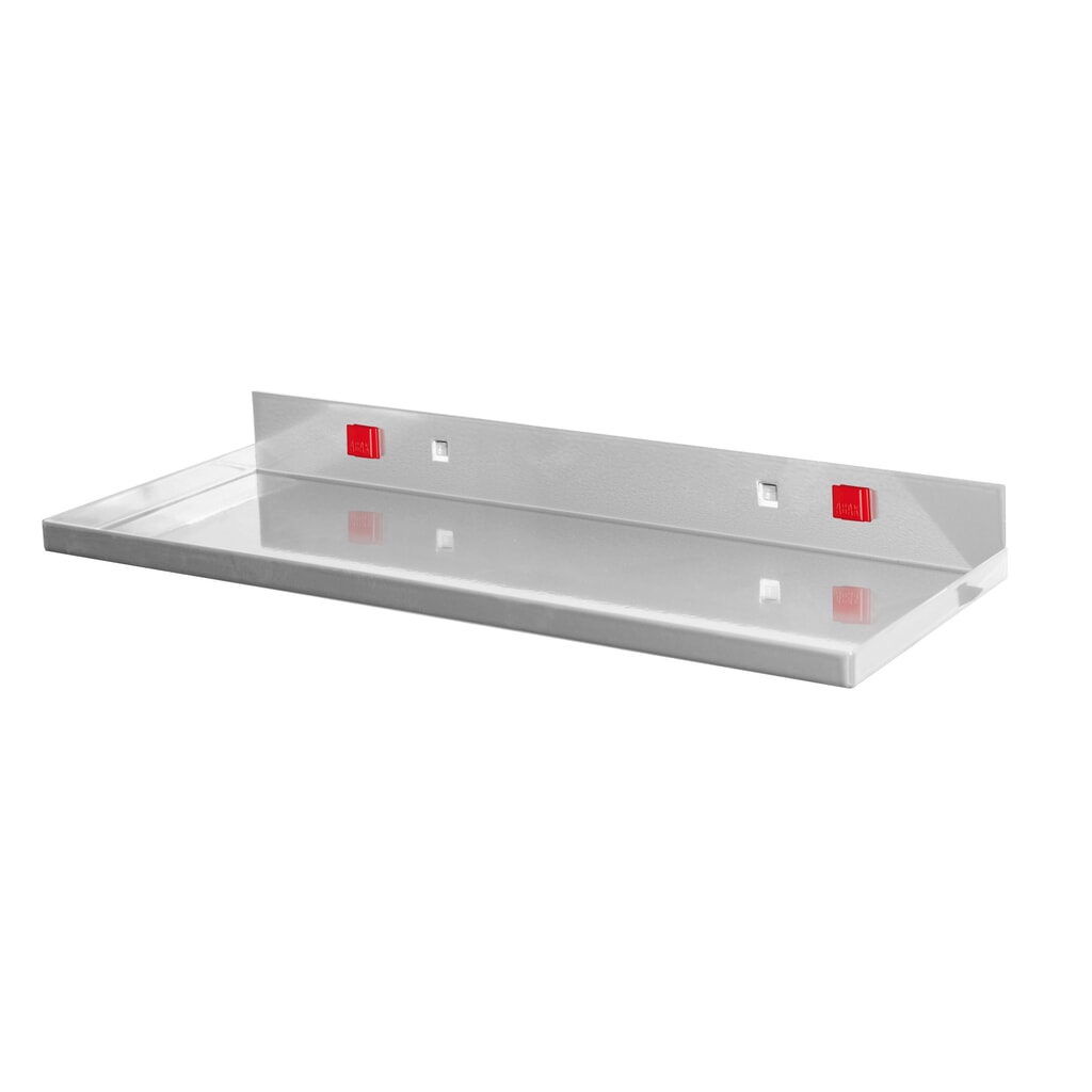 Kappes ABAX Ablageplatte, alufarben, HxBxT 60 mm x 350 mm x 125 mm Produktabbildung: Kappes ABAX Ablageplatte, alufarben, HxBxT 60 mm x 350 mm x 125 mm