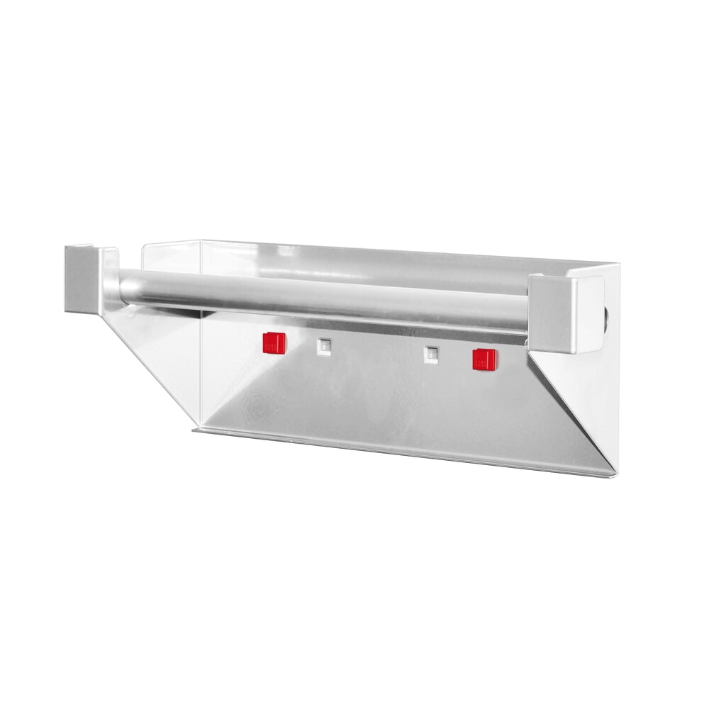Produktabbildung: Kappes ABAX Abrollhalter, alufarben, HxBxT 120 mm x 355 mm x 110 mm