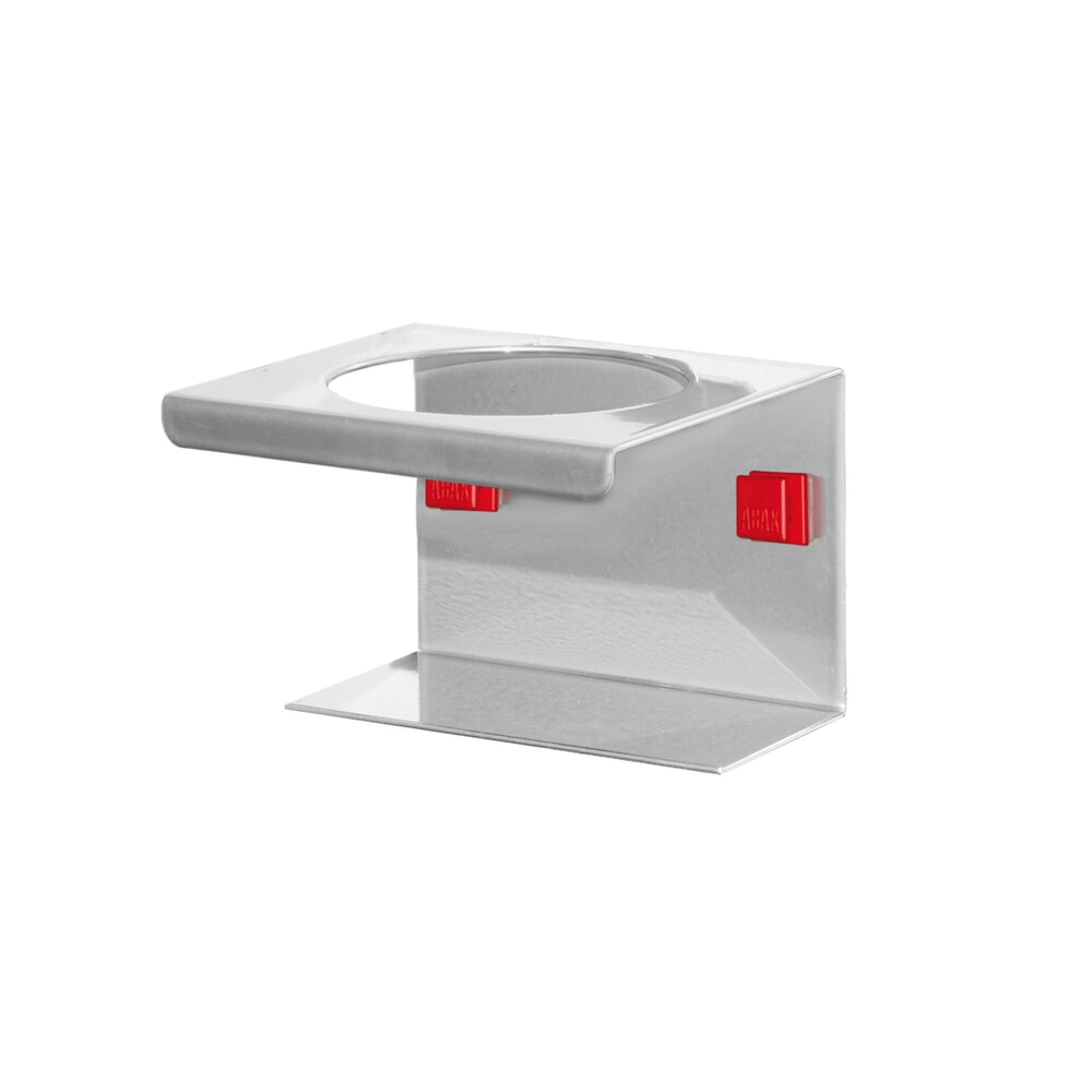 Produktabbildung: Kappes ABAX Dosenhalter, 1-fach, alufarben, HxBxT 80 mm x 100 mm x 100 mm
