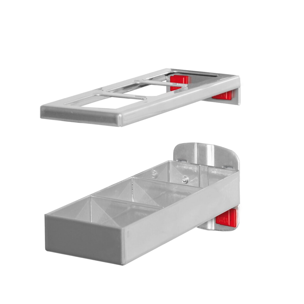 Kappes ABAX Kombinationshalter, 2-teilig, HxBxT 60 mm x 55 mm x 160 mm Produktabbildung: Kappes ABAX Kombinationshalter, 2-teilig, HxBxT 60 mm x 55 mm x 160 mm