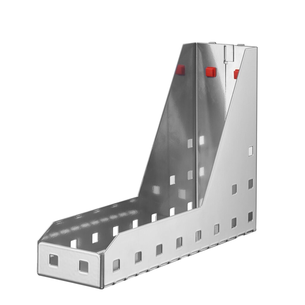 Kappes ABAX Ordnerhalter, alufarben, HxBxT 310 mm x 85 mm x 220 mm Produktabbildung: Kappes ABAX Ordnerhalter, alufarben, HxBxT 310 mm x 85 mm x 220 mm
