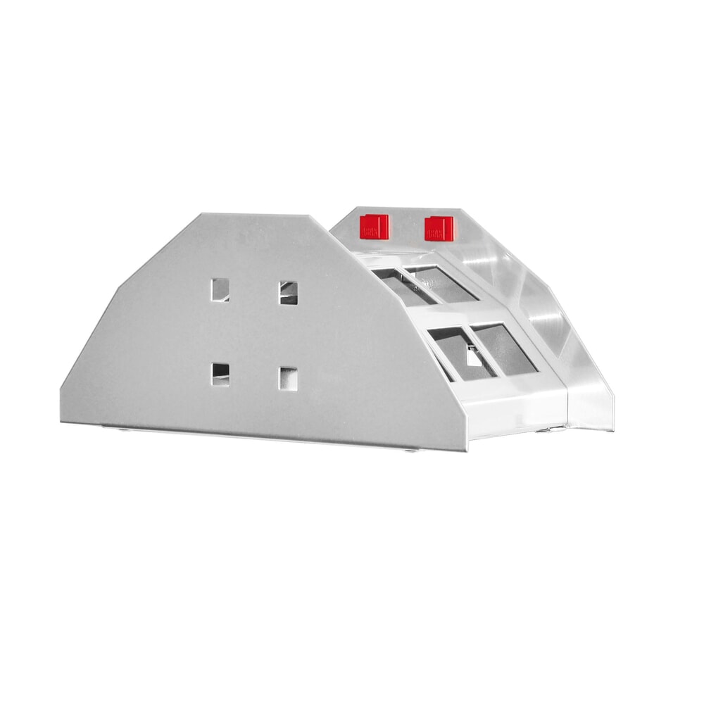 Produktabbildung: Kappes ABAX Schlauchhalter, alufarben, HxBxT 125 mm x 230 mm x 125 mm