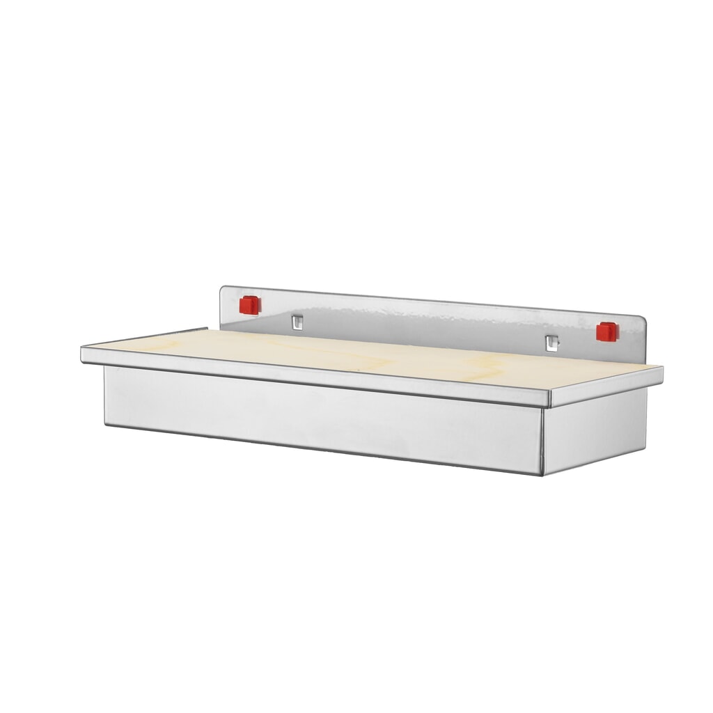 Produktabbildung: Kappes ABAX Werkzeugaufnahmebox mit Holzpalette, alufarben, HxBxT 60 mm x 320 mm x 65 mm