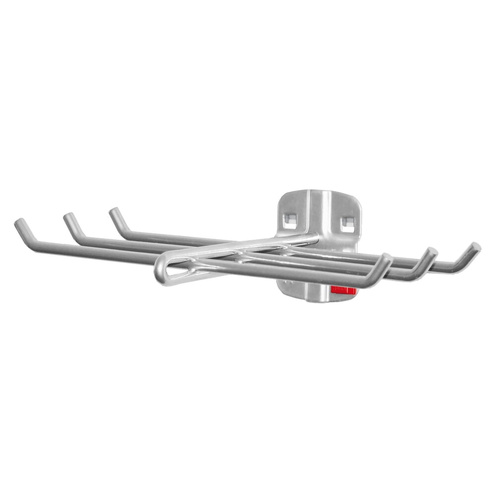 Produktabbildung: Kappes ABAX Werkzeughalter für Lochplatten, alufarben, 6-fach, Breite 240 mm