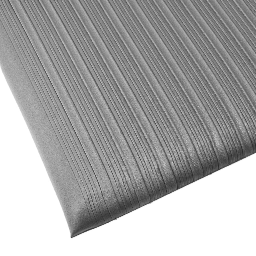 Steinbock® Anti-Ermüdungsmatte Ergo, gerillt, 1-lagig, BxL 600 mm x 1000 mm, grau Produktabbildung: Steinbock® Anti-Ermüdungsmatte Ergo, gerillt, 1-lagig, BxL 600 mm x 1000 mm, grau