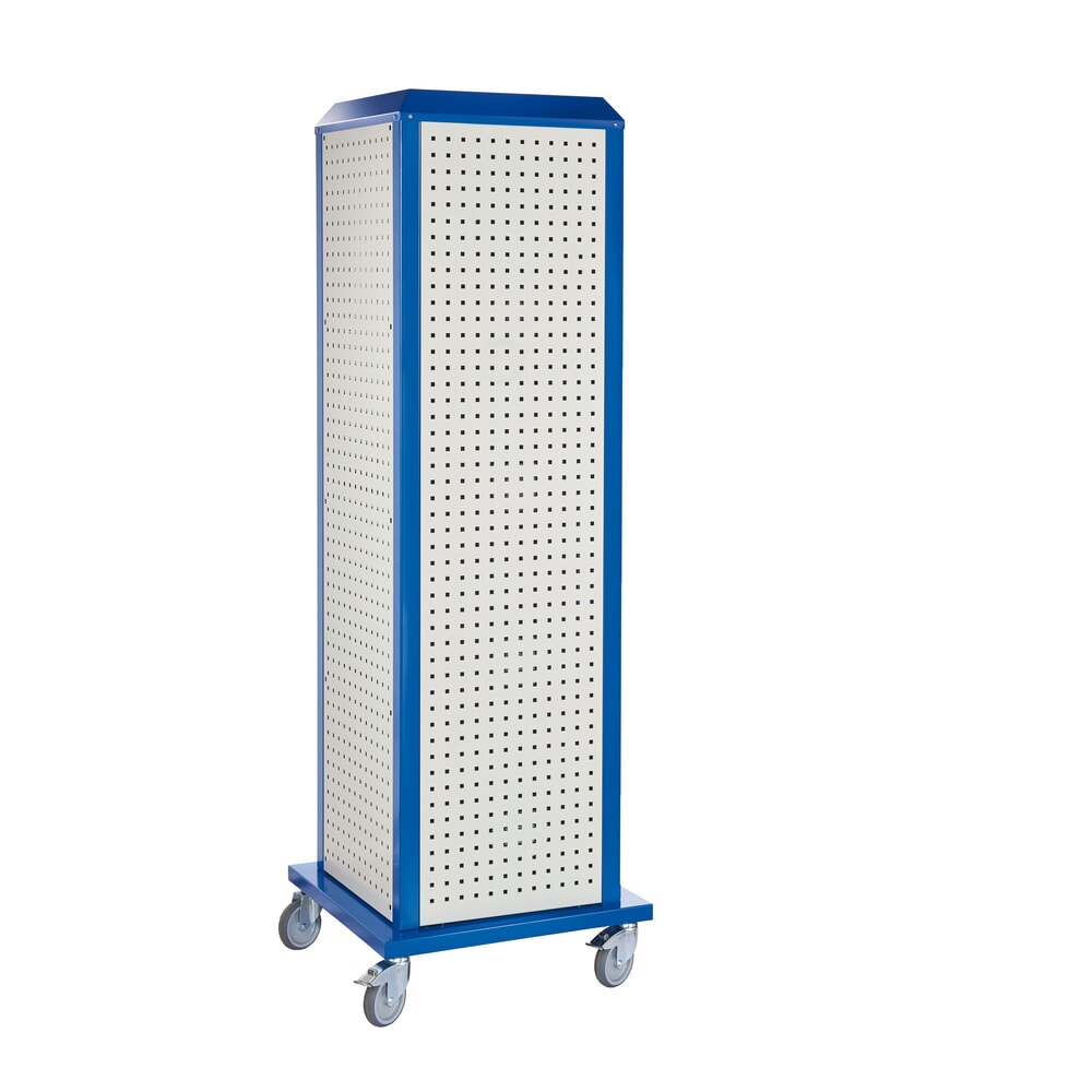 Produktabbildung: Kappes RasterPlan Werkzeugturm, groß, Modell 1, mobil, lichtgrau/enzianblau