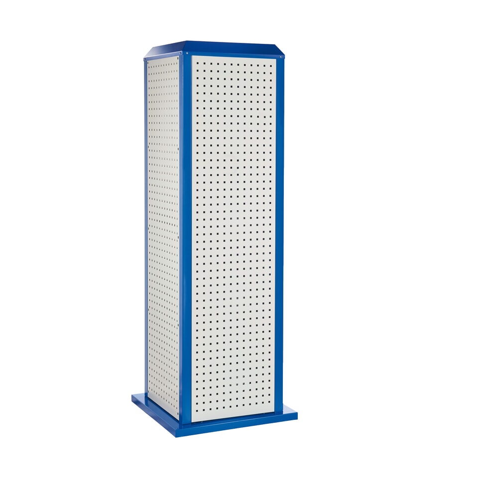 Produktabbildung: Kappes RasterPlan Werkzeugturm, groß, Modell 1, stationär, lichtgrau/enzianblau