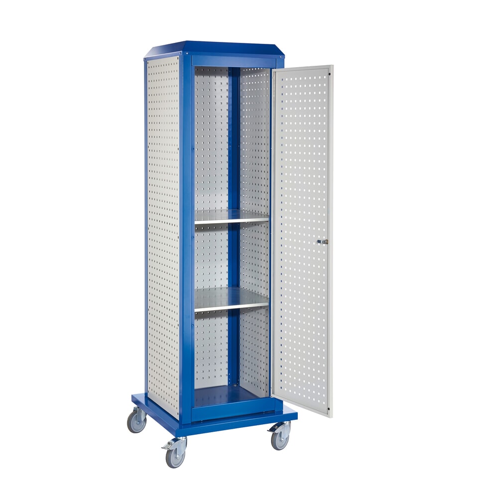Produktabbildung Nr. 2: Kappes RasterPlan Werkzeugturm, groß, Modell 5, mobil, lichtgrau/enzianblau