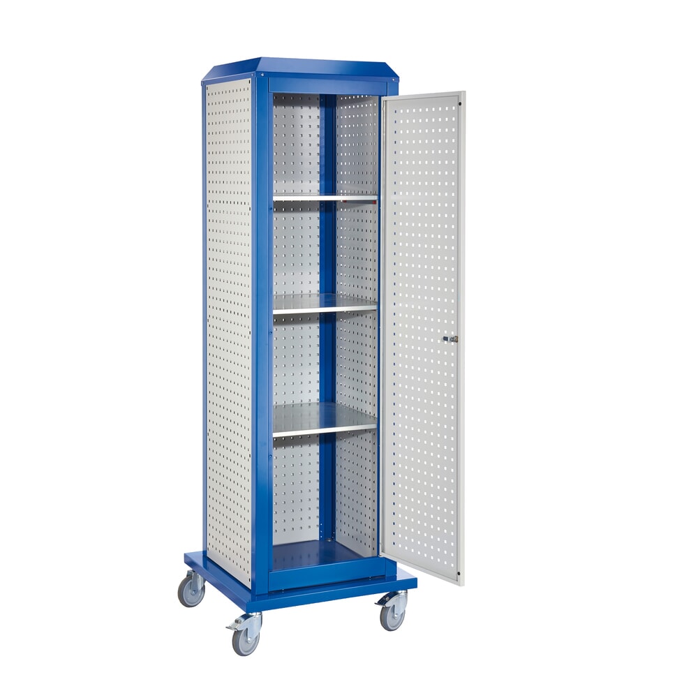 Produktabbildung Nr. 2: Kappes RasterPlan Werkzeugturm, groß, Modell 6, mobil, lichtgrau/enzianblau
