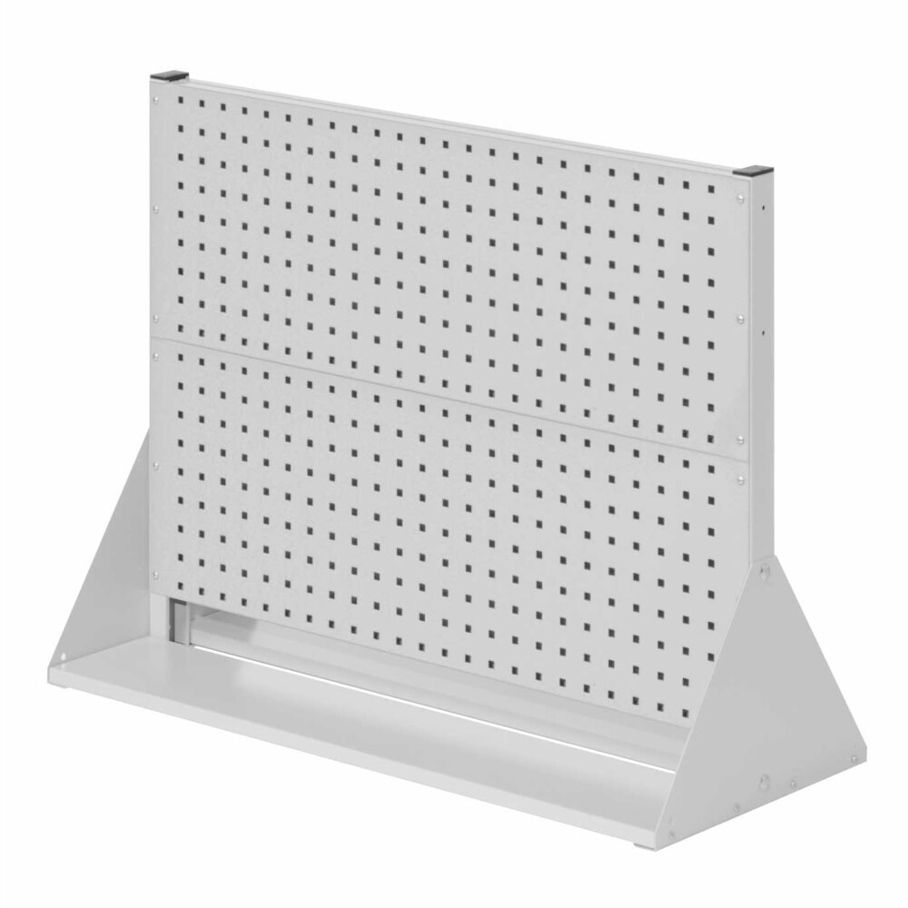 Produktabbildung: Kappes RasterPlan Lochplatten-Wand, doppelseitig, 4 Lochplatten, HxBxT 760 x 1000 x 430 mm, lichtgrau