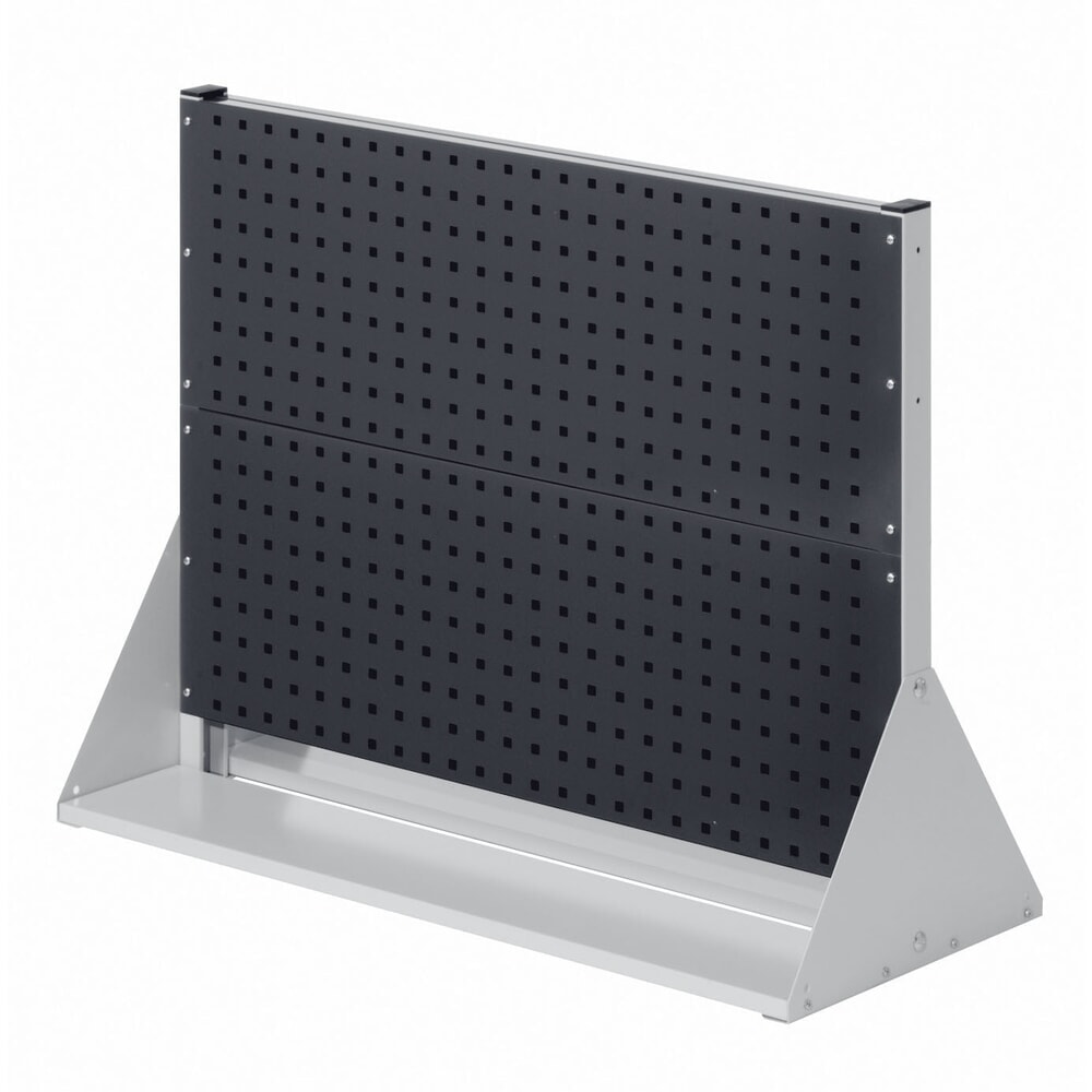 Produktabbildung: Kappes RasterPlan Lochplatten-Wand, doppelseitig, 4 Lochplatten, HxBxT 760 x 1000 x 430 mm, lichtgrau/anthrazitgrau
