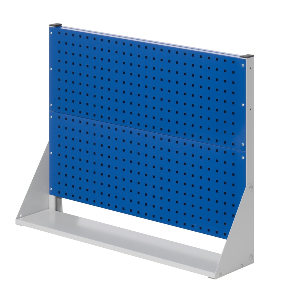 Produktabbildung: Kappes RasterPlan Lochplatten-Wand, einseitig, 2 Lochplatten, HxBxT 760 x 1000 x 240 mm, lichtgrau/enzianblau