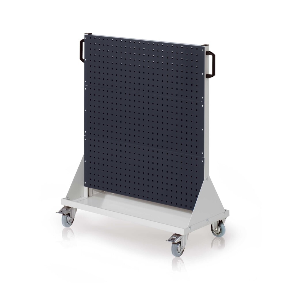 Produktabbildung: Kappes Rastermobil-Rollwagen, HxBxT 1230 mm x 1000 mm x 500 mm, 6 Lochplatten, lichtgrau/anthrazitgrau
