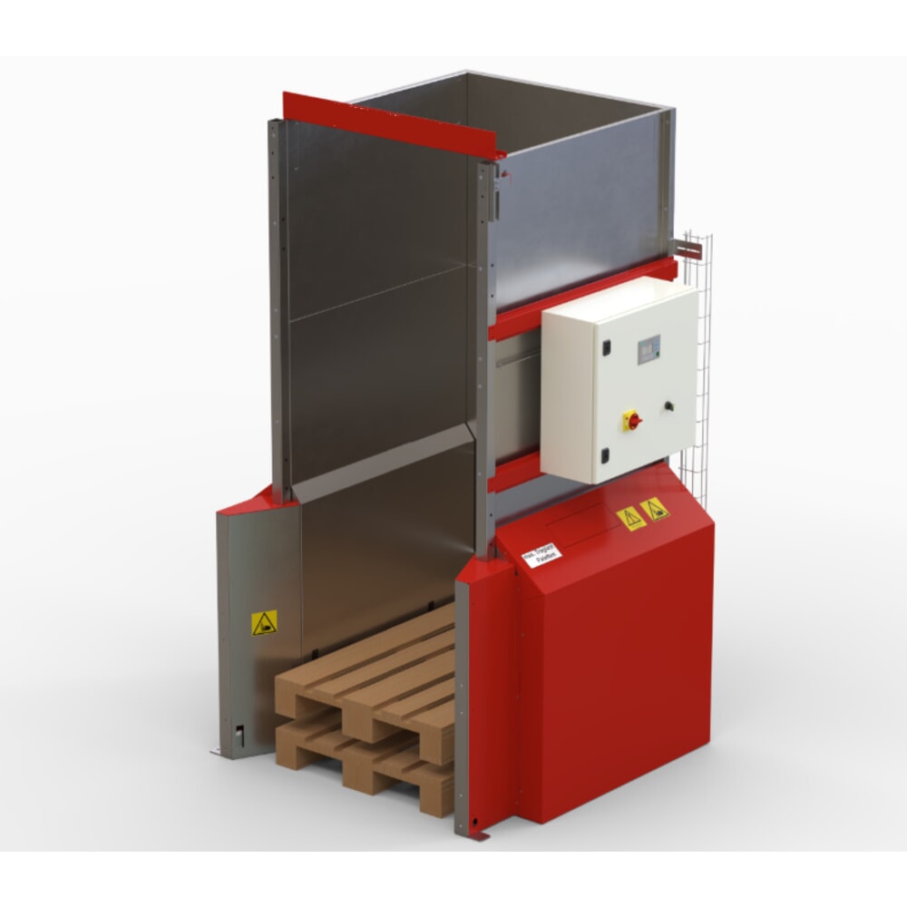 Produktabbildung: Sicherheitseinhausung für automatisches Palettenmagazin MaxX 15