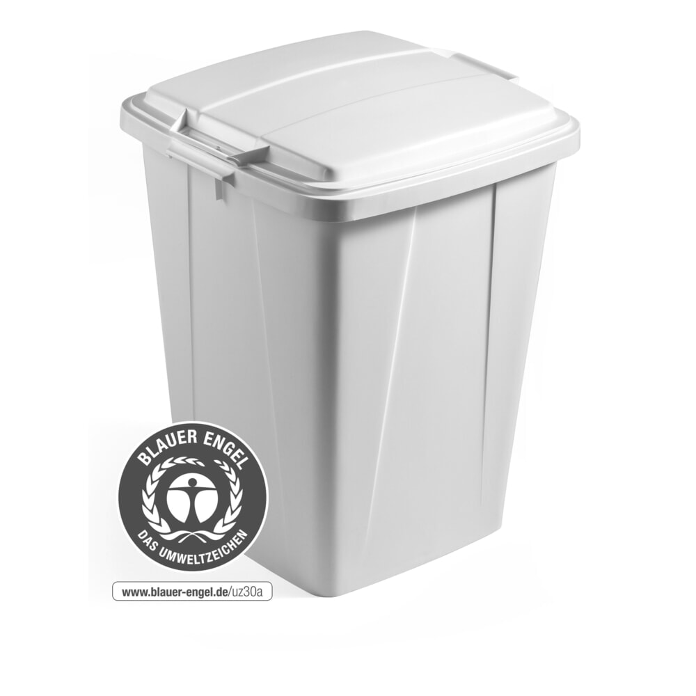 Produktabbildung: DURABLE Abfallbehälter für Innen DURABIN® ECO, Volumen 90 l, mit Deckel, grau
