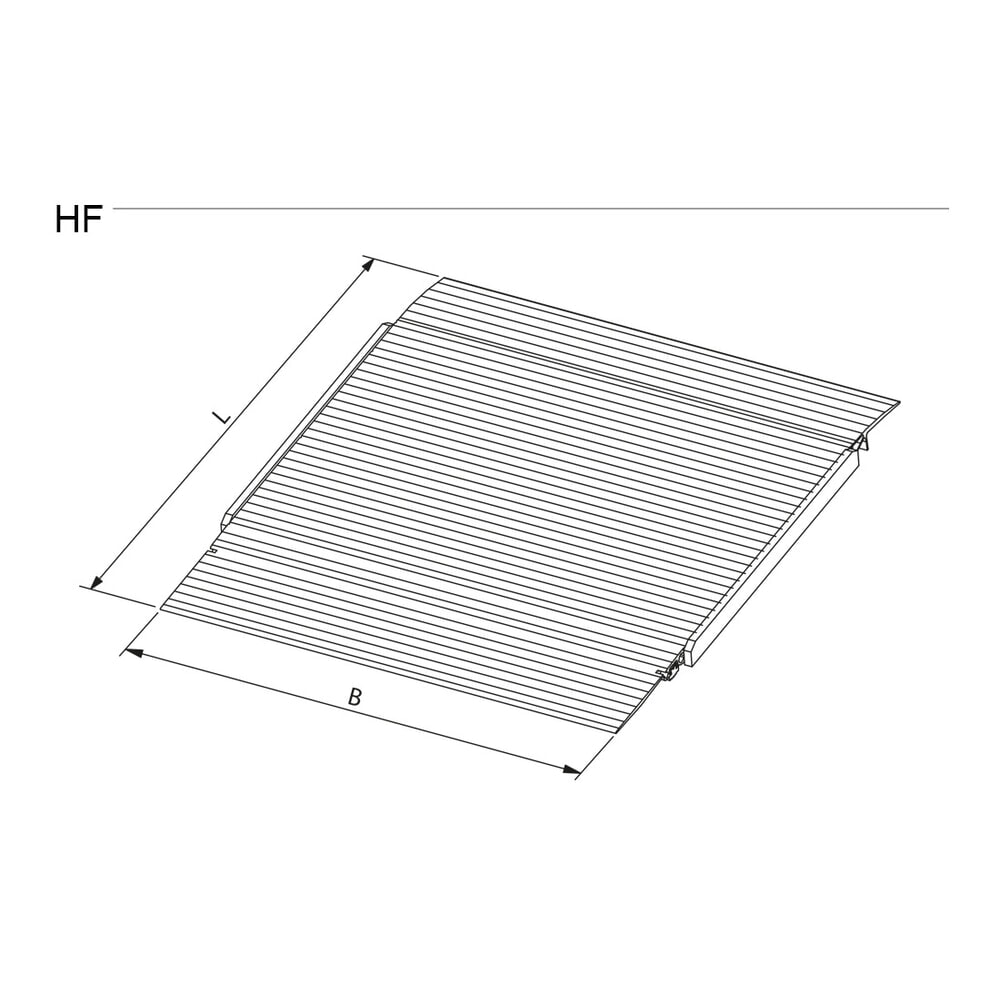 Produktabbildung Nr. 5: Altec Verladebrücke HF, bewegliche Auffahrzunge für flachen Anfahrwinkel, TK 2.000 kg, BxL 1.250 x 1.985 mm