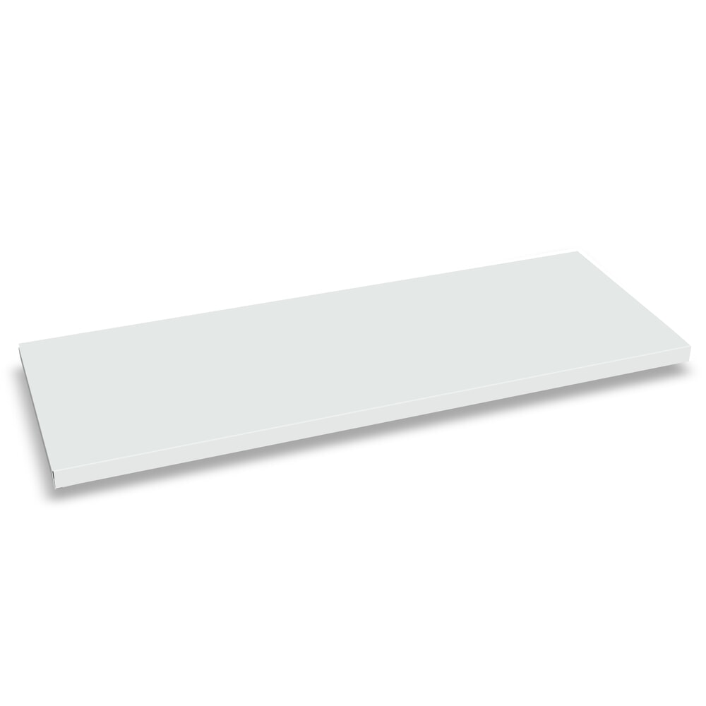 Produktabbildung: Fachboden für PAVOY Putzmittelschrank, rechts, für 400 mm Tiefe, pulverbeschichtet, mit Halter, Stange + Haken, lichtgrau