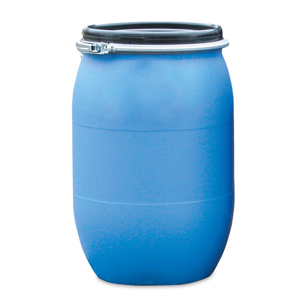 Produktabbildung: Deckelfass aus PE mit Spannring, 30 Liter