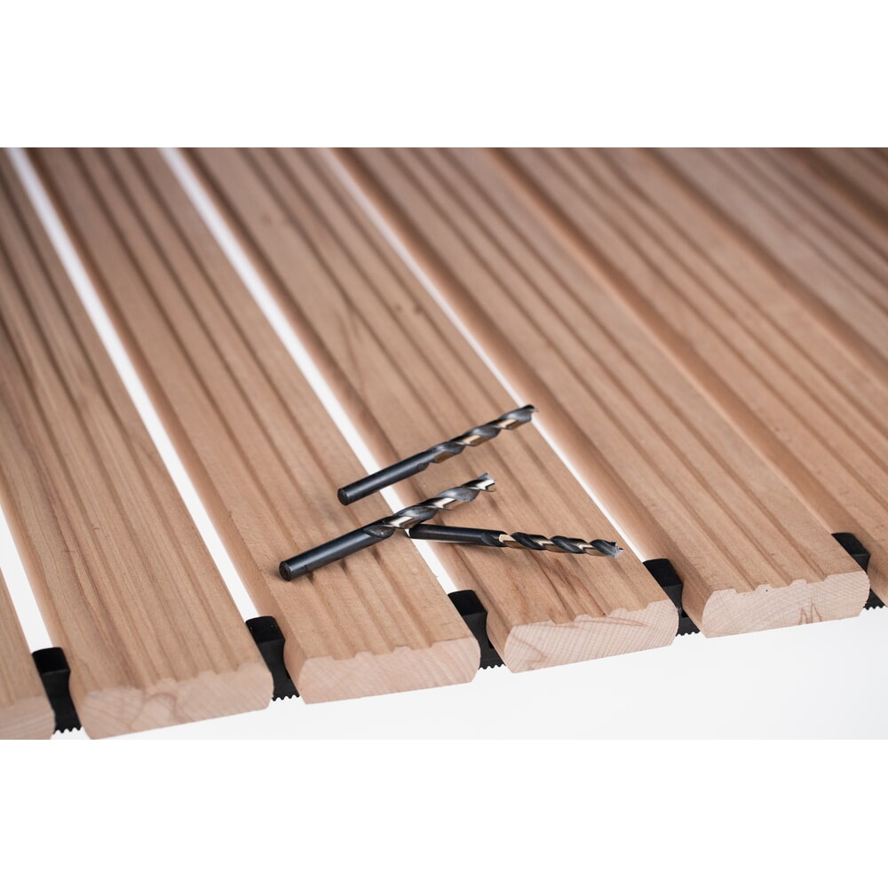 Produktabbildung Nr. 4: Miltex Arbeitsplatzmatte Yoga Holzrost, ohne Auffahrkeile und Abschrägung,  800 mm